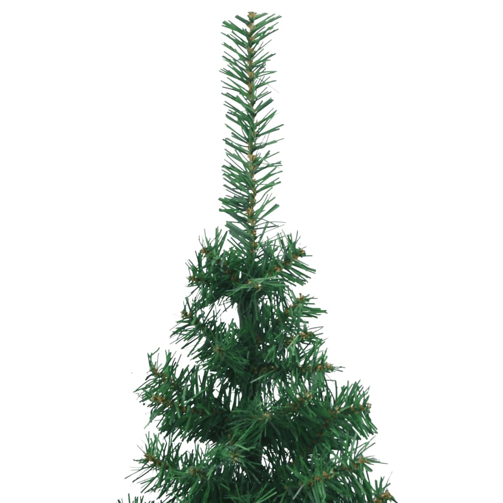 Künstlicher Eck-Weihnachtsbaum Grün 180 cm PVC