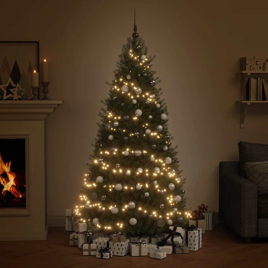 120-tlg. Weihnachtskugeln mit Weihnachtsbaumspitze 300 LEDs