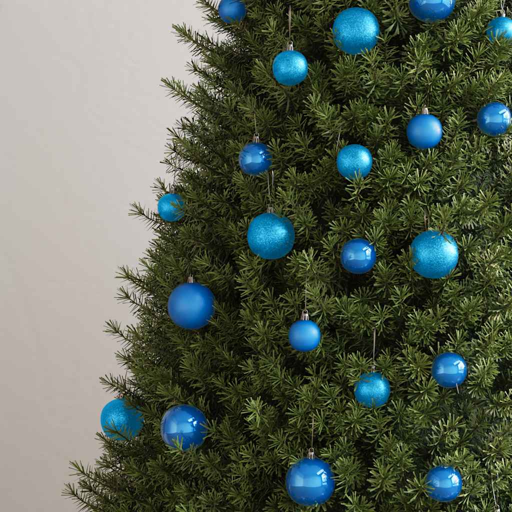 100-tlg. Weihnachtskugel-Set Blau