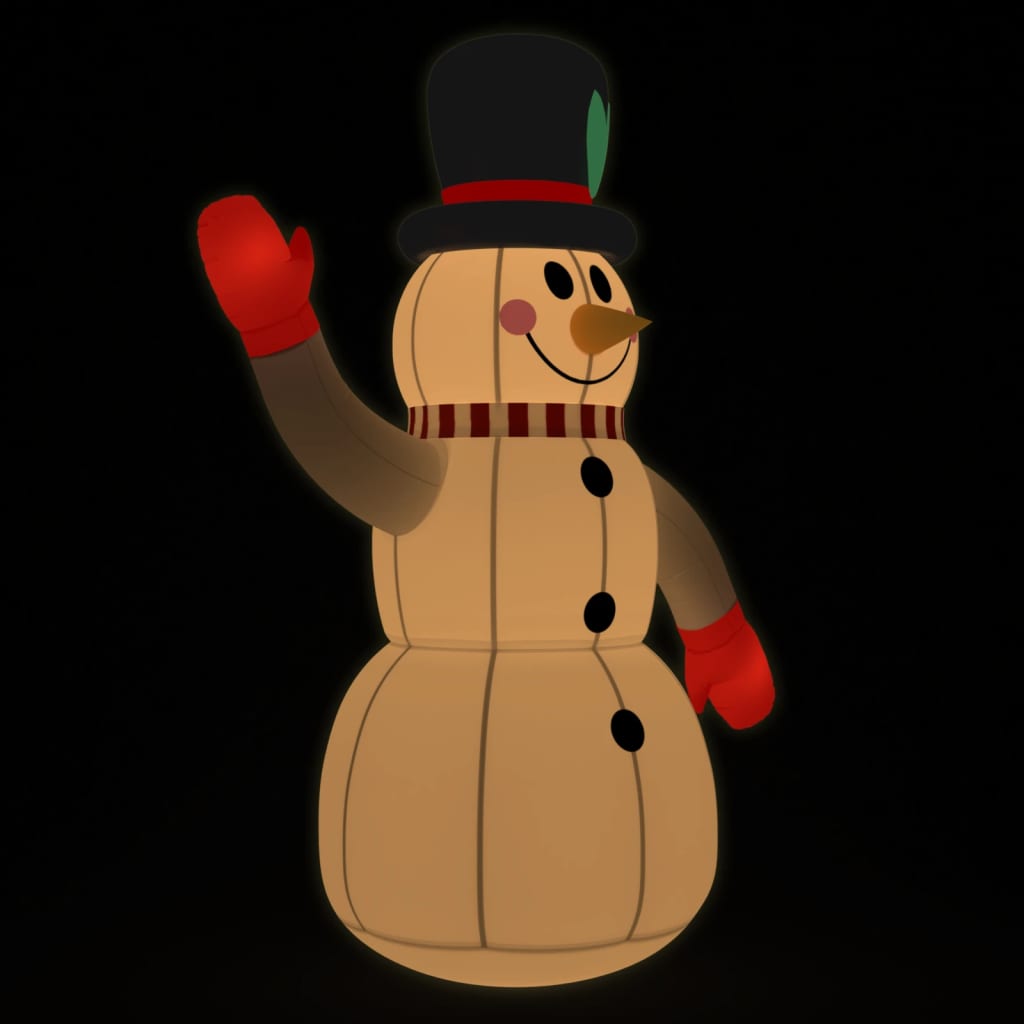 Aufblasbarer Schneemann mit LEDs 300 cm