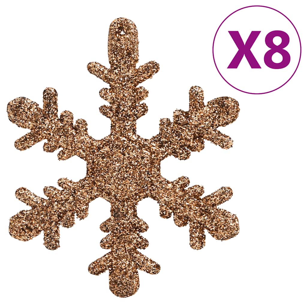 111-tlg. Weihnachtskugel-Set Rosegold Polystyrol