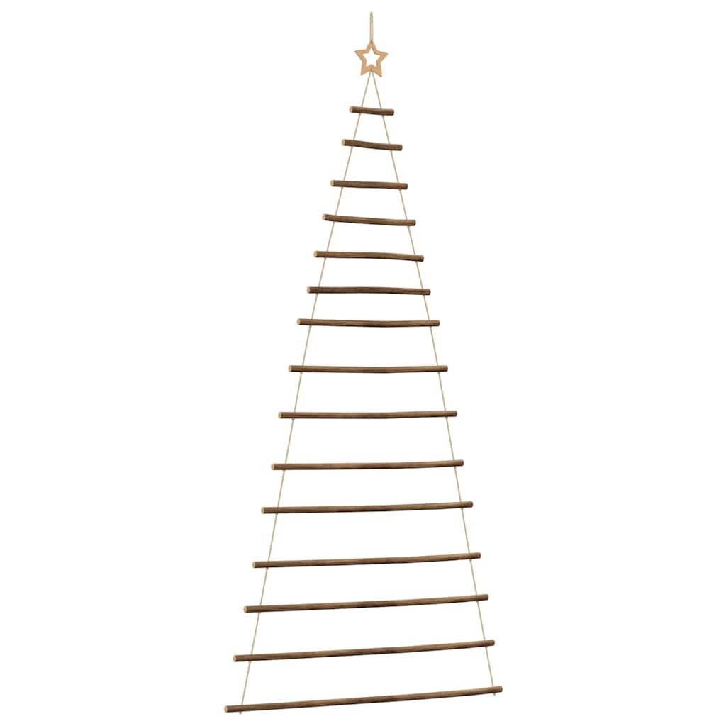 Hängender Weihnachtsbaum mit Sternspitze 100x210 cm Naturzweig