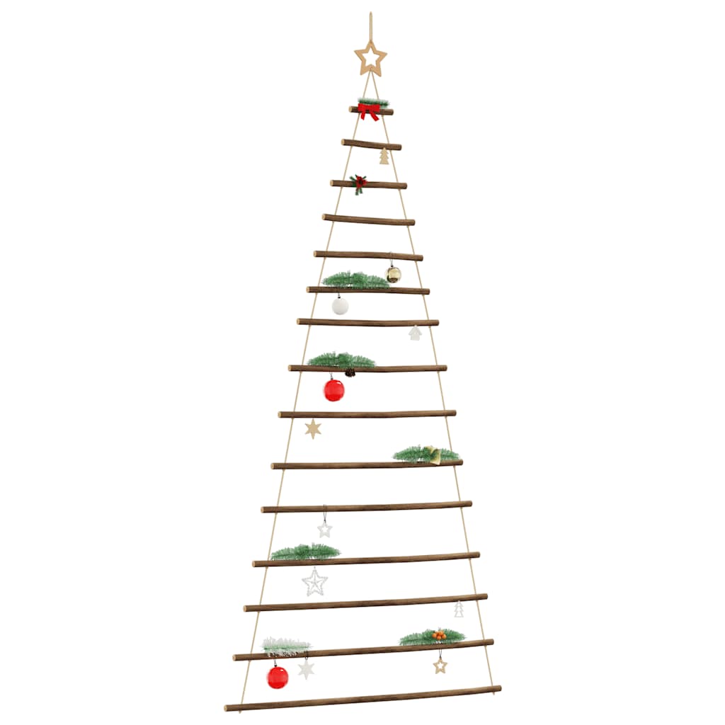 Hängender Weihnachtsbaum mit Sternspitze 100x210 cm Naturzweig