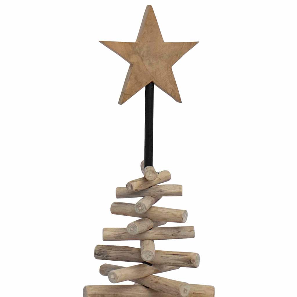 Weihnachtsbaum mit Ständer Braun 120 cm Massivholz Teak
