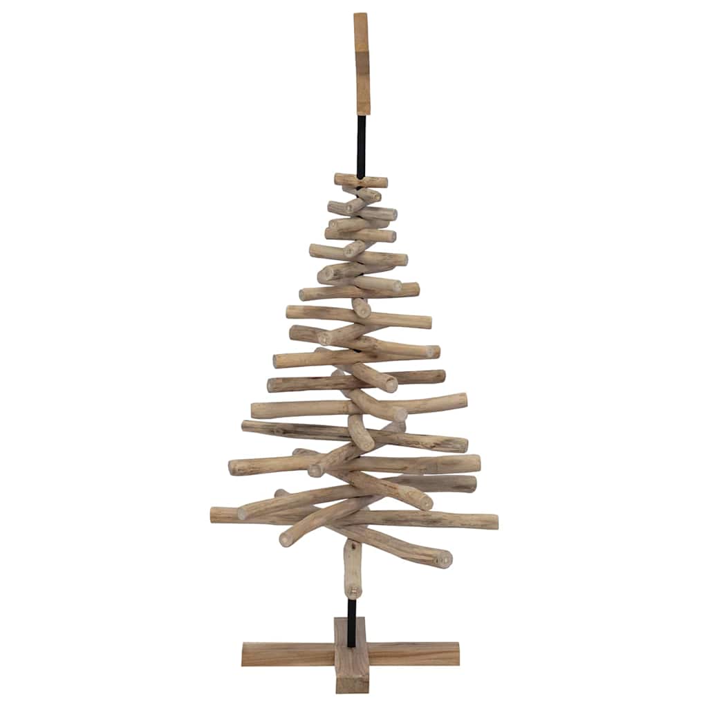 Weihnachtsbaum mit Ständer Braun 120 cm Massivholz Teak
