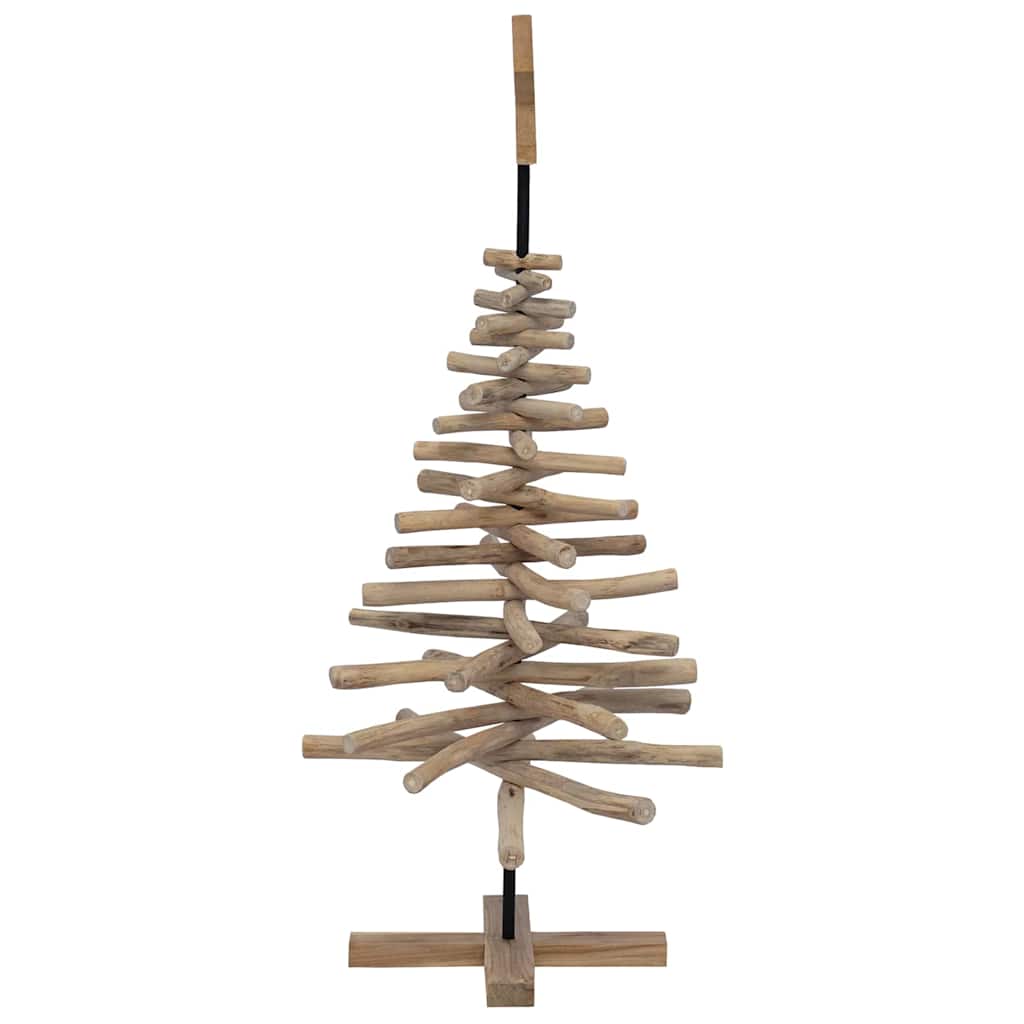 Weihnachtsbaum mit Ständer Braun 120 cm Massivholz Teak