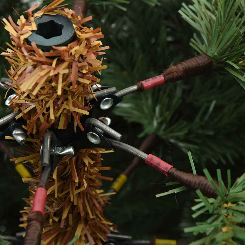 Künstlicher klappbarer Weihnachtsbaum Grün 150 cm PVC, Stahl