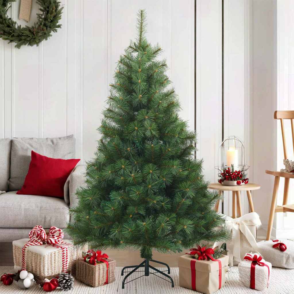 Künstlicher klappbarer Weihnachtsbaum Grün 150 cm PVC, Stahl