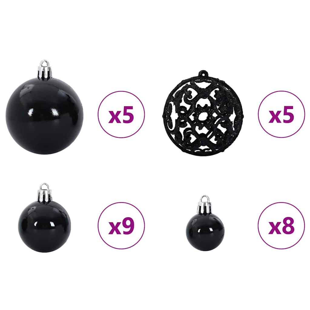 Eckiger künstlicher Weihnachtsbaum Grün 120 cm PVC und Metall