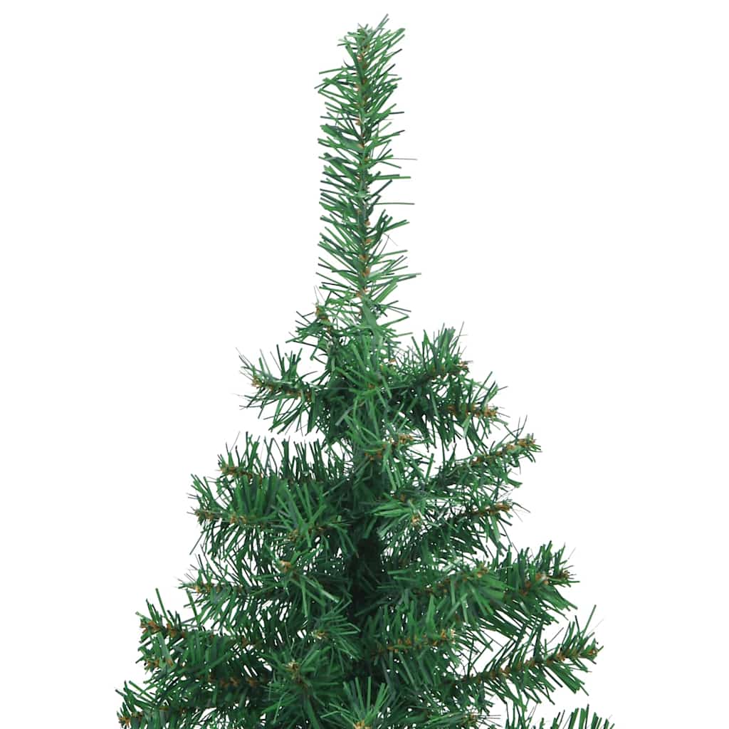 Eckiger künstlicher Weihnachtsbaum Grün 120 cm PVC und Metall
