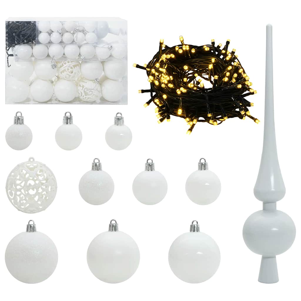 Eckiger künstlicher Weihnachtsbaum Grün 120 cm PVC und Metall