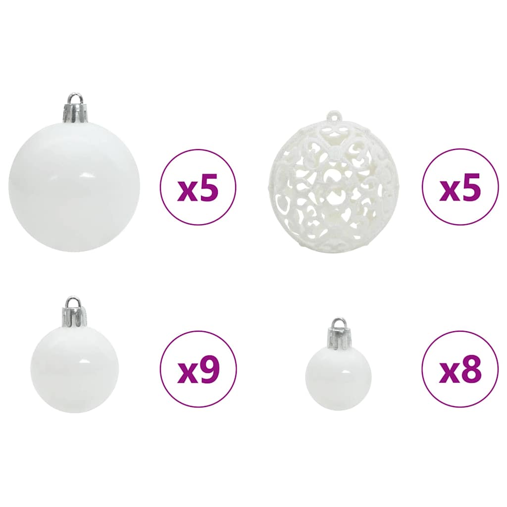 Eckiger künstlicher Weihnachtsbaum Grün 120 cm PVC und Metall