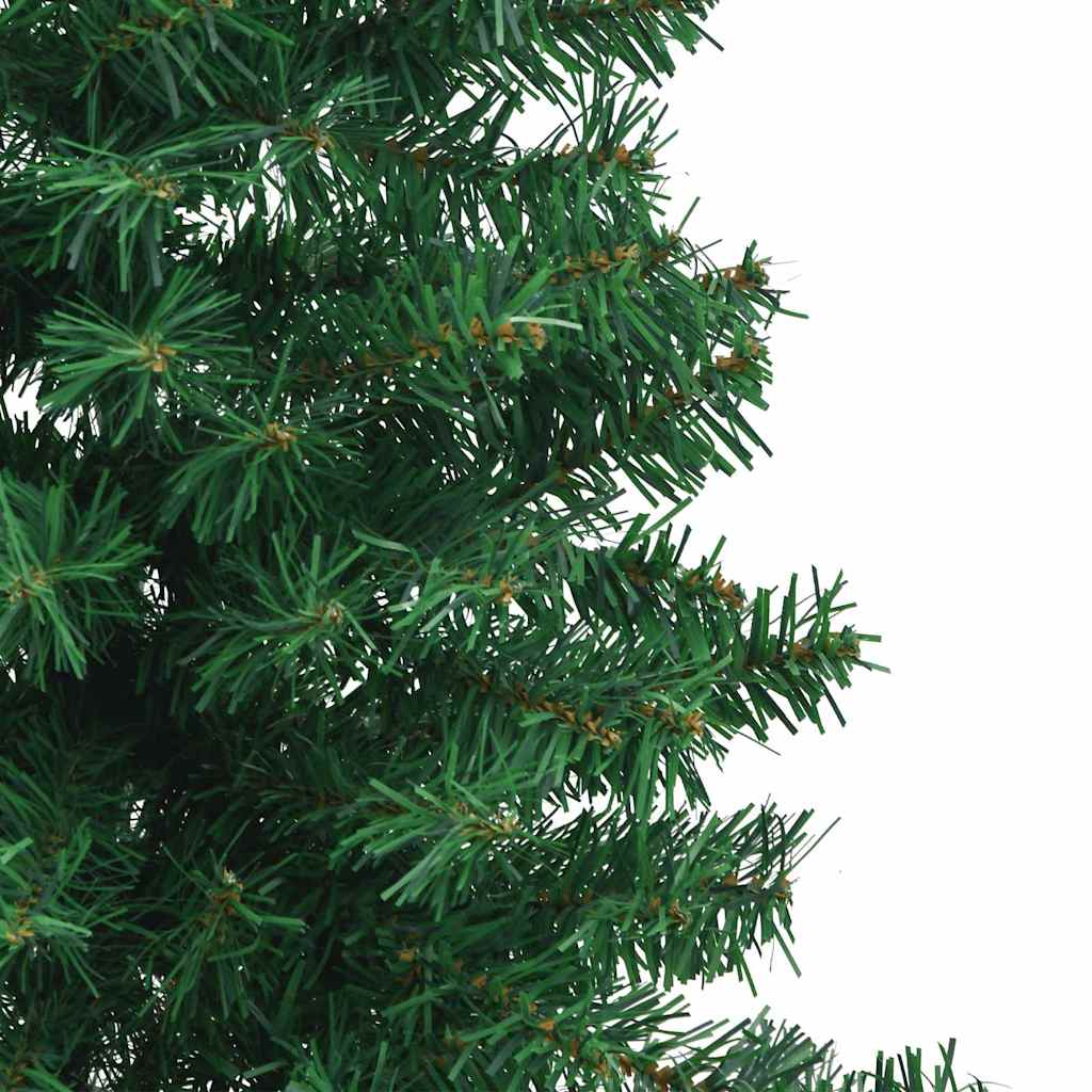 Eckiger künstlicher Weihnachtsbaum Grün 120 cm PVC und Metall