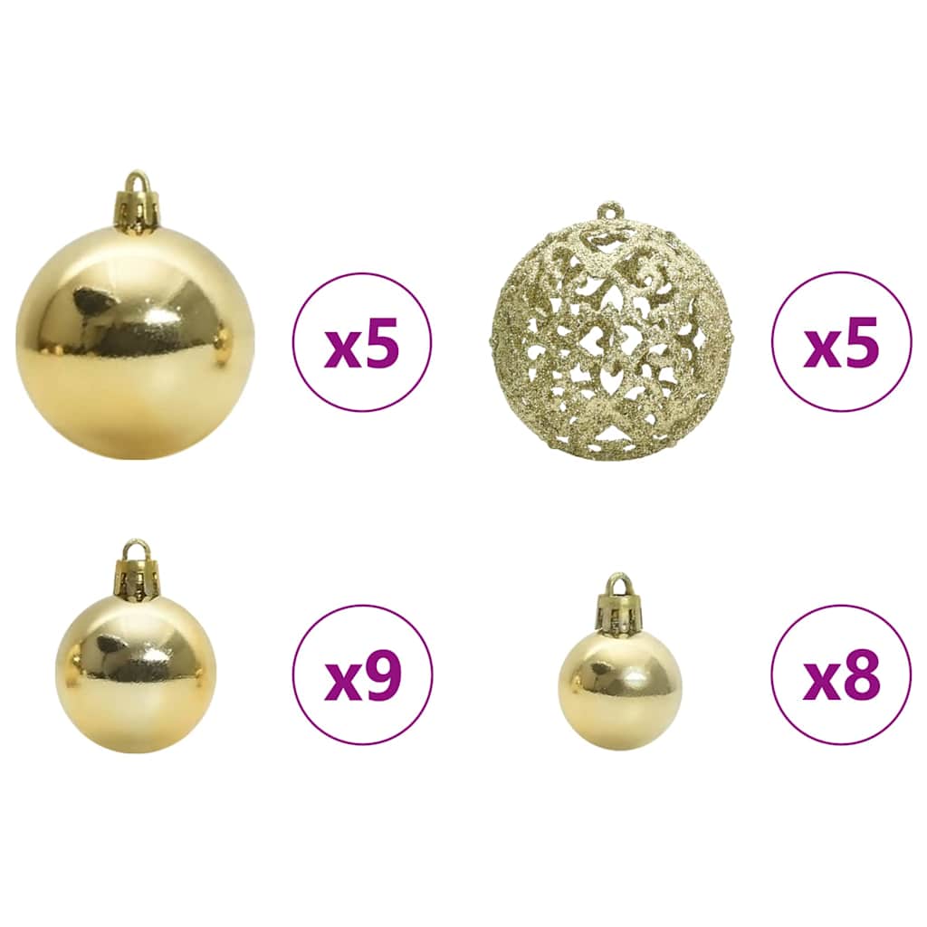Eckiger künstlicher Weihnachtsbaum Grün 120 cm PVC und Metall