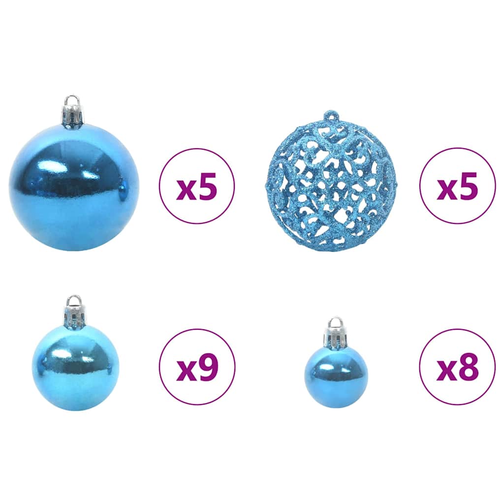 Eckiger künstlicher Weihnachtsbaum Grün 120 cm PVC und Metall