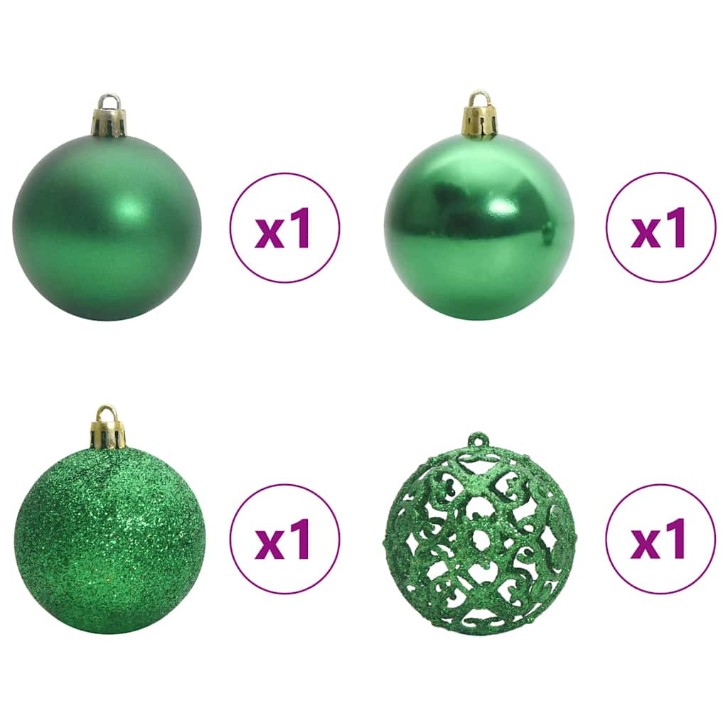 Eckiger künstlicher Weihnachtsbaum Grün 120 cm PVC und Metall