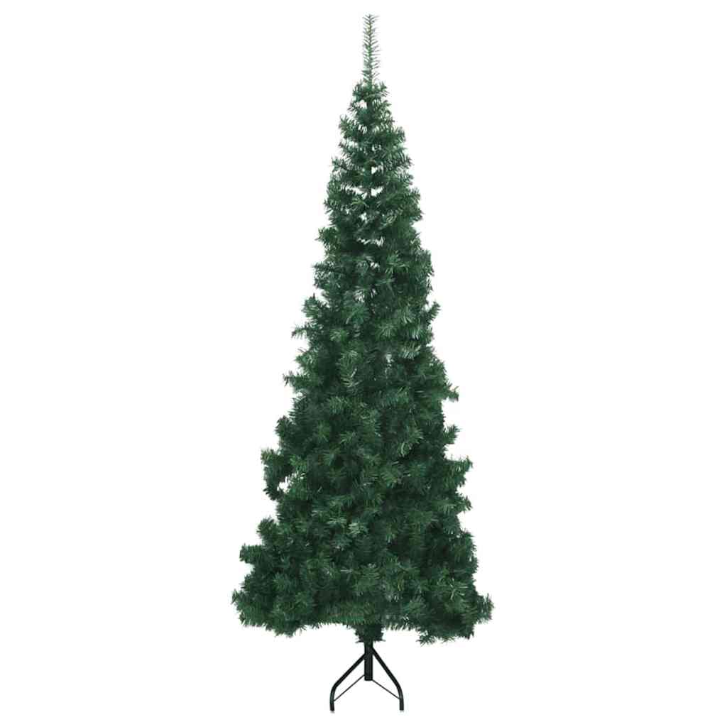 Eckiger künstlicher Weihnachtsbaum Grün 180 cm PVC und Metall