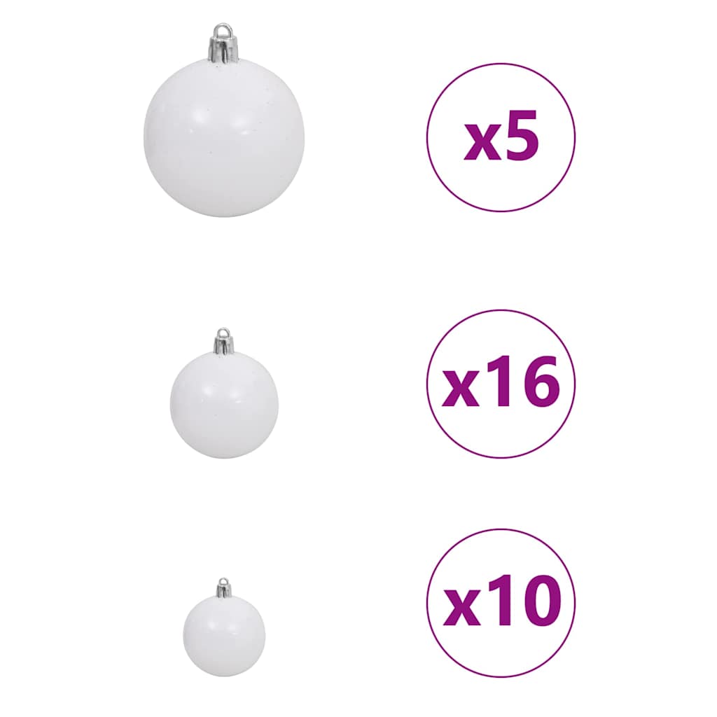 Eckiger künstlicher Weihnachtsbaum Grün 180 cm PVC und Metall