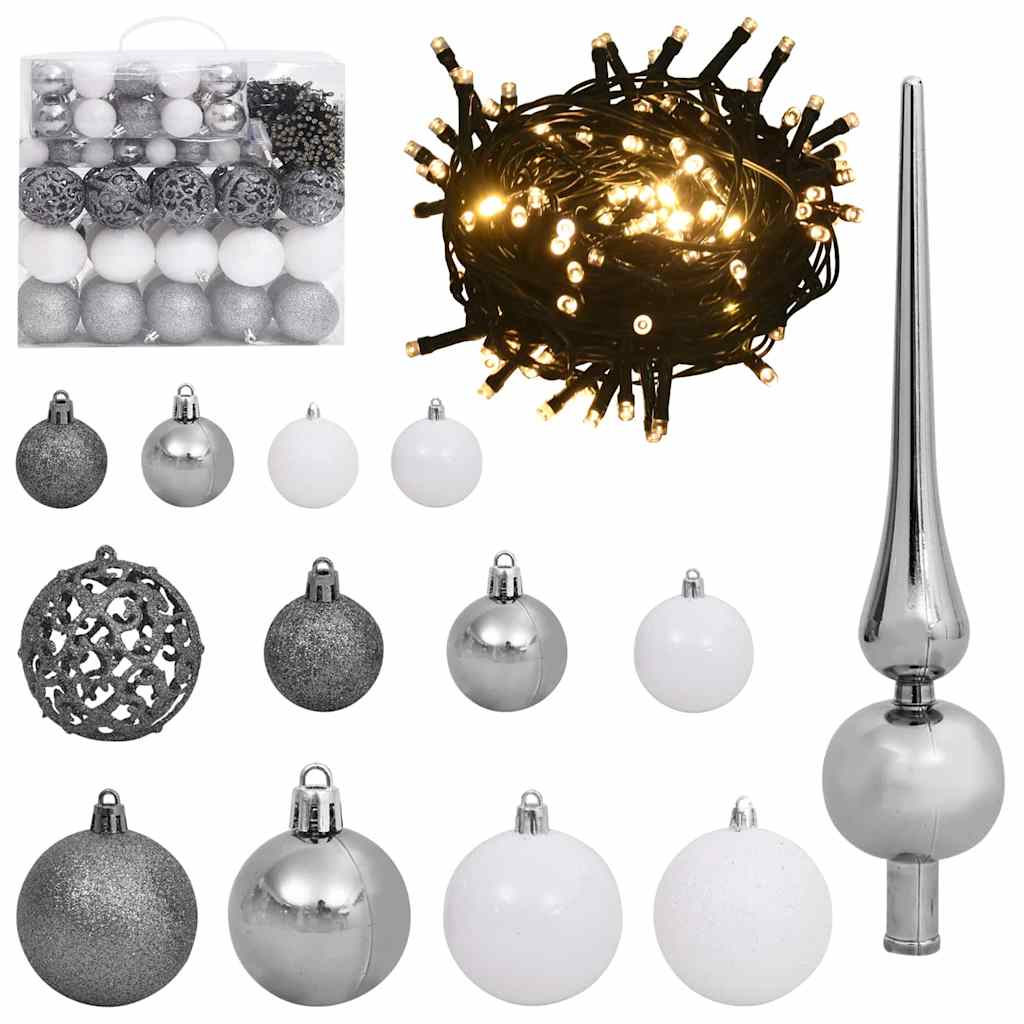 Eckiger künstlicher Weihnachtsbaum Grün 180 cm PVC und Metall