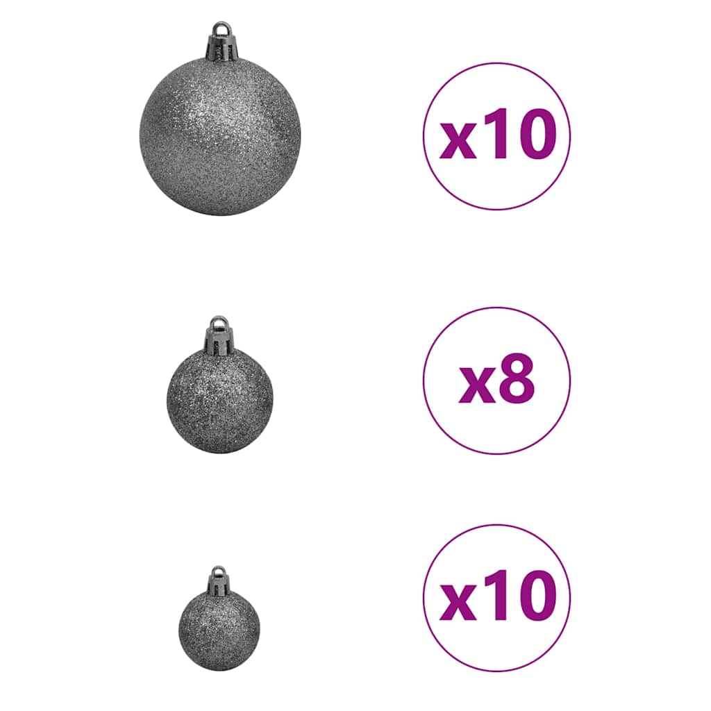 Eckiger künstlicher Weihnachtsbaum Grün 180 cm PVC und Metall
