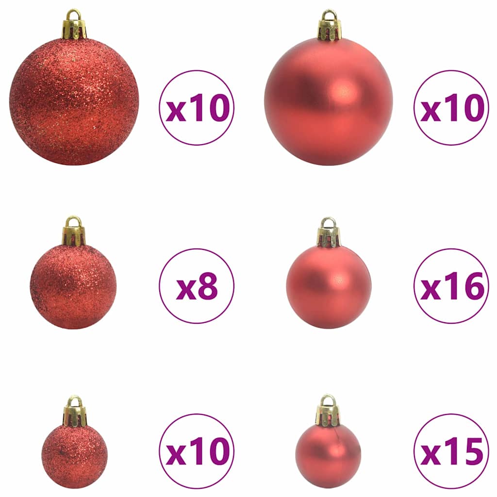Eckiger künstlicher Weihnachtsbaum Grün 180 cm PVC und Metall