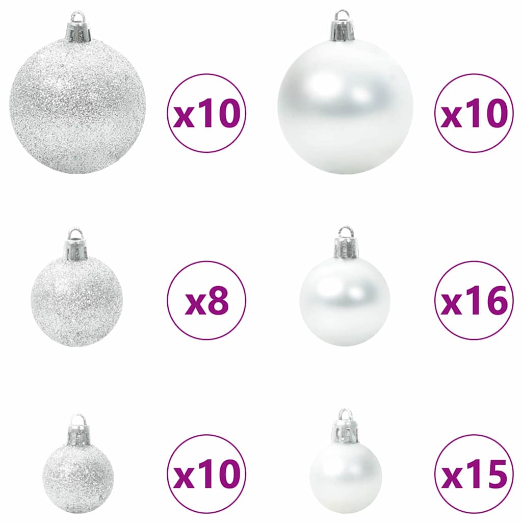 Eckiger künstlicher Weihnachtsbaum Grün 180 cm PVC und Metall
