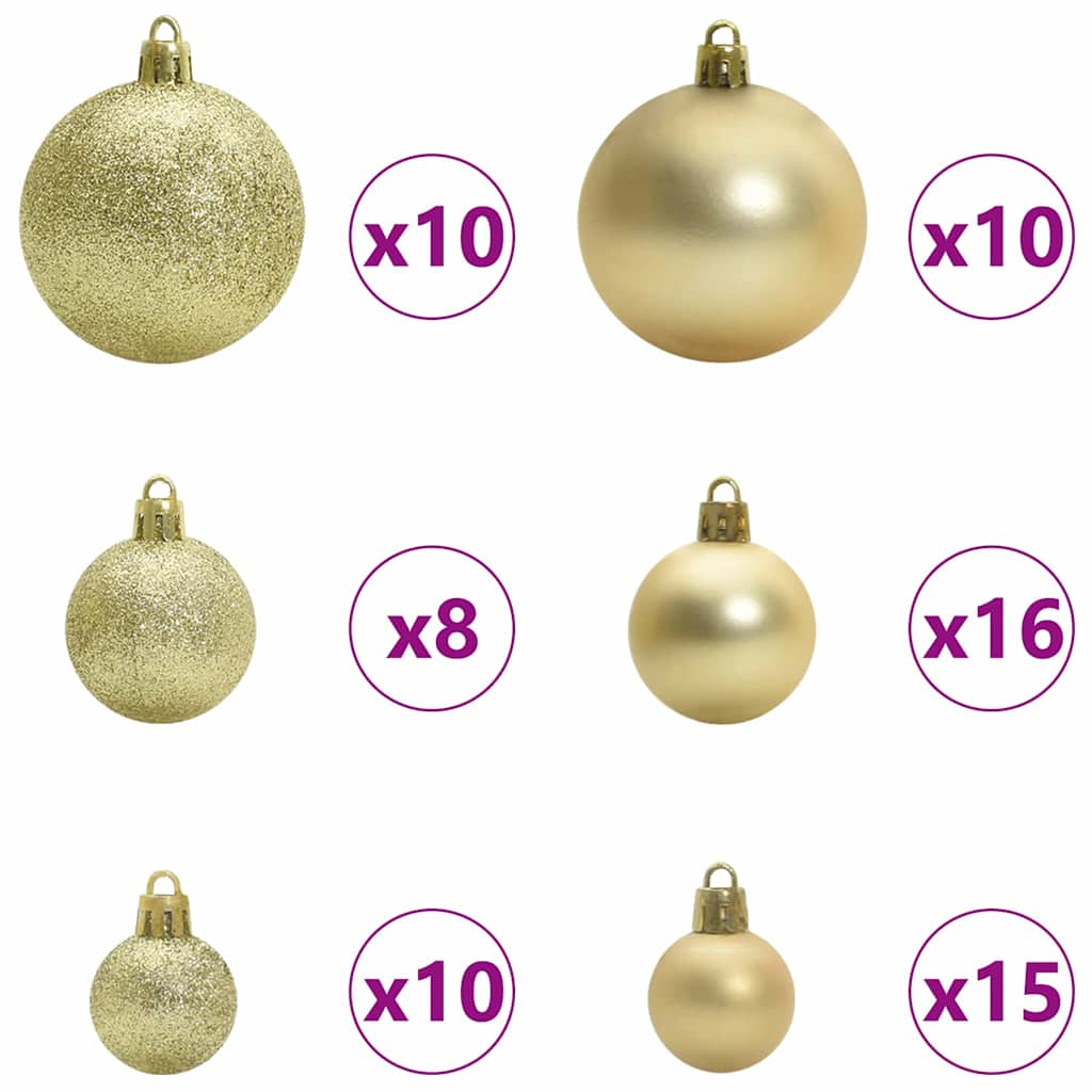Eckiger künstlicher Weihnachtsbaum Grün 210 cm PVC und Metall