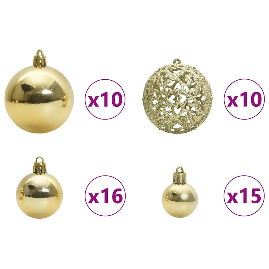 Eckiger künstlicher Weihnachtsbaum Grün 210 cm PVC und Metall