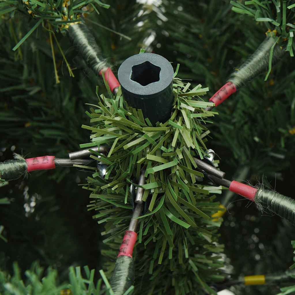 Künstlicher klappbarer Weihnachtsbaum Grün 120 cm PE und PVC