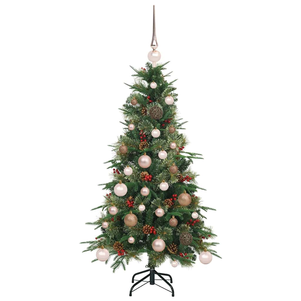 Künstlicher klappbarer Weihnachtsbaum Grün 120 cm PE und PVC