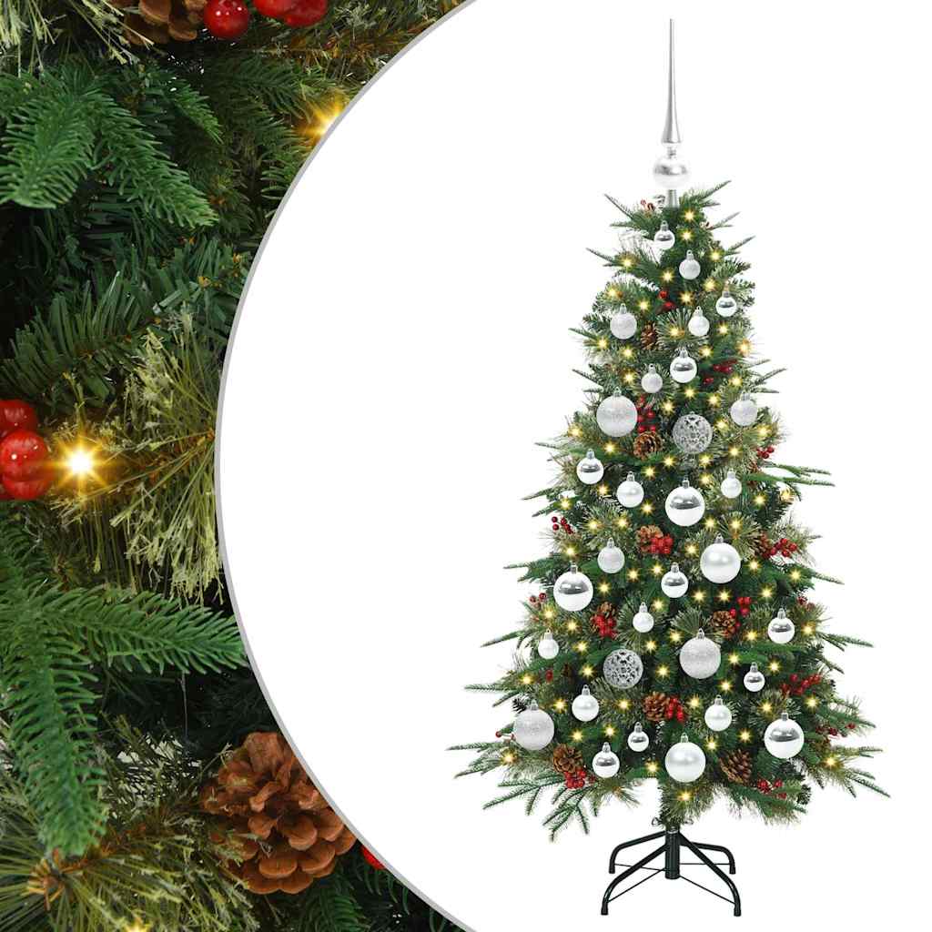 Künstlicher klappbarer Weihnachtsbaum Grün 120 cm PE und PVC