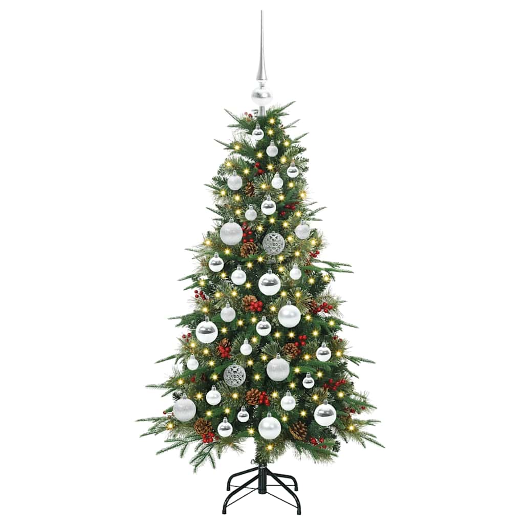 Künstlicher klappbarer Weihnachtsbaum Grün 120 cm PE und PVC