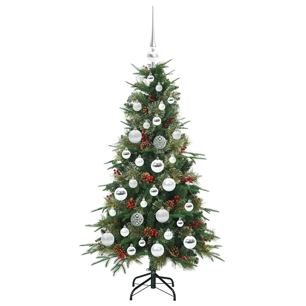 Künstlicher klappbarer Weihnachtsbaum Grün 120 cm PE und PVC