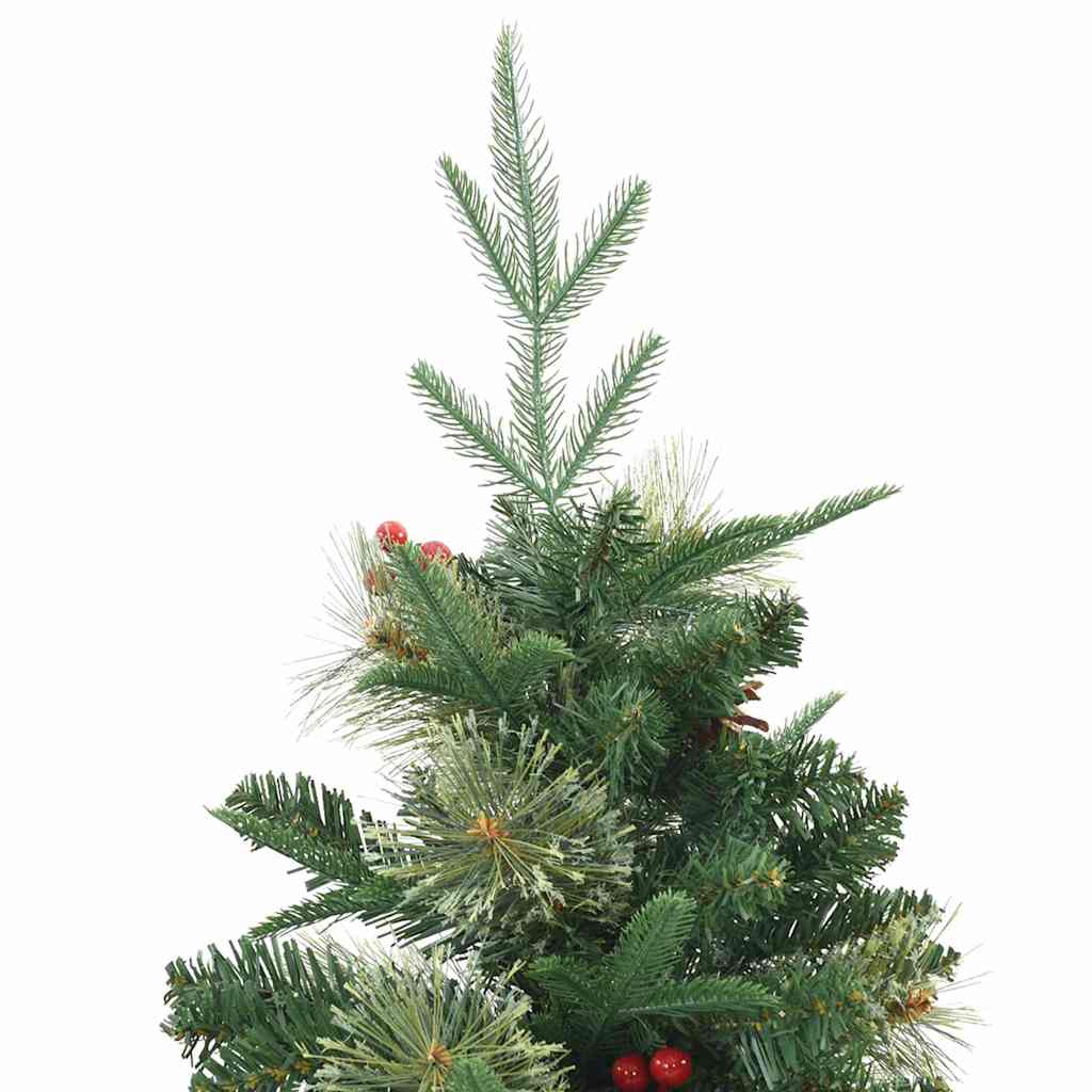 Künstlicher klappbarer Weihnachtsbaum Grün 120 cm PE und PVC