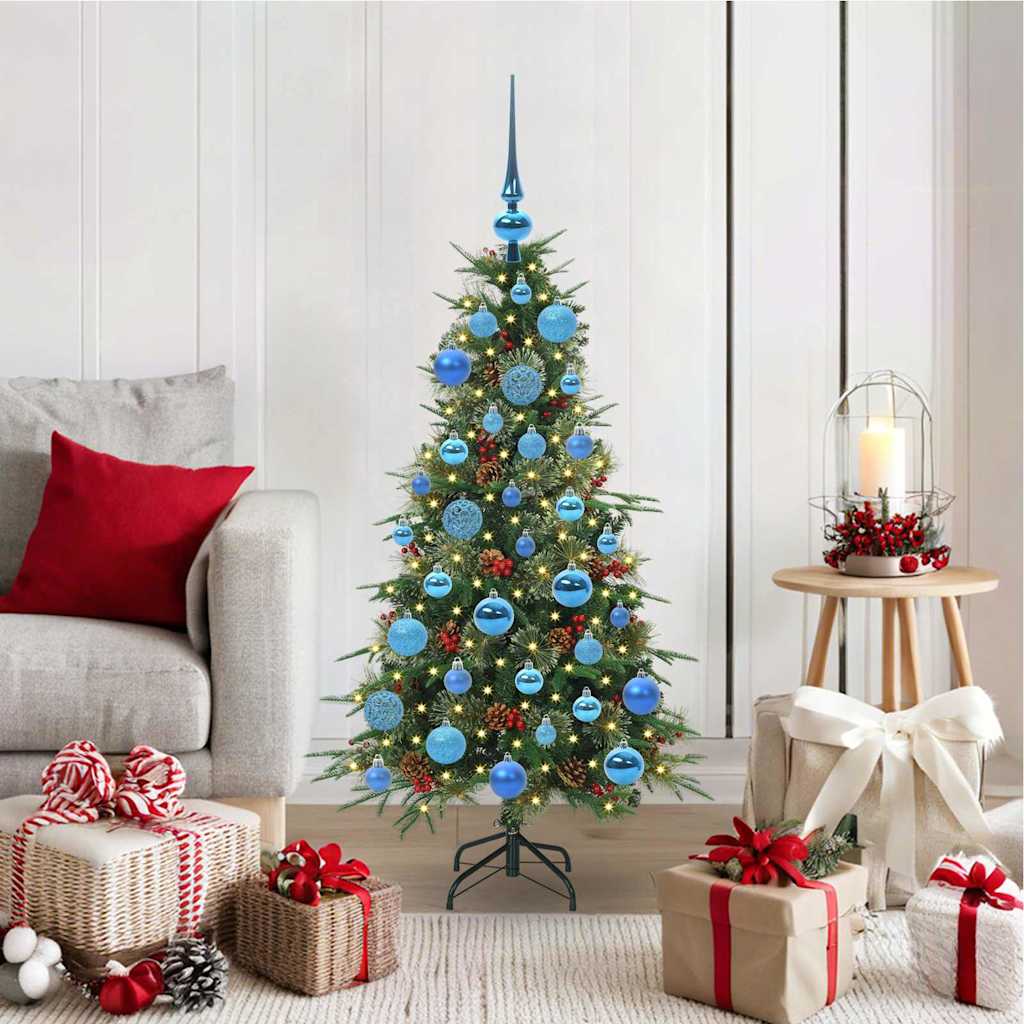 Künstlicher klappbarer Weihnachtsbaum Grün 120 cm PE und PVC