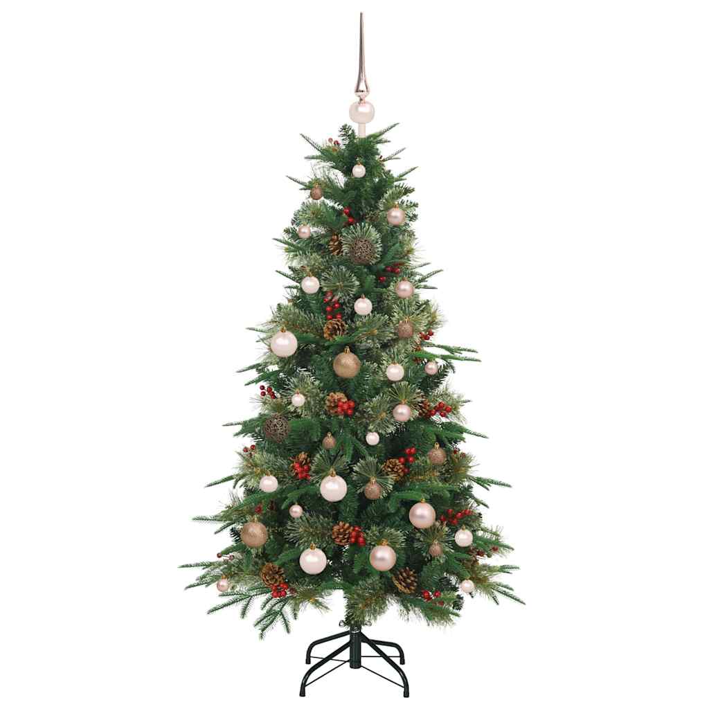 Künstlicher klappbarer Weihnachtsbaum Grün 150 cm PE und PVC