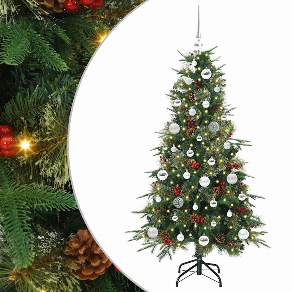 Künstlicher klappbarer Weihnachtsbaum Grün 150 cm PE und PVC