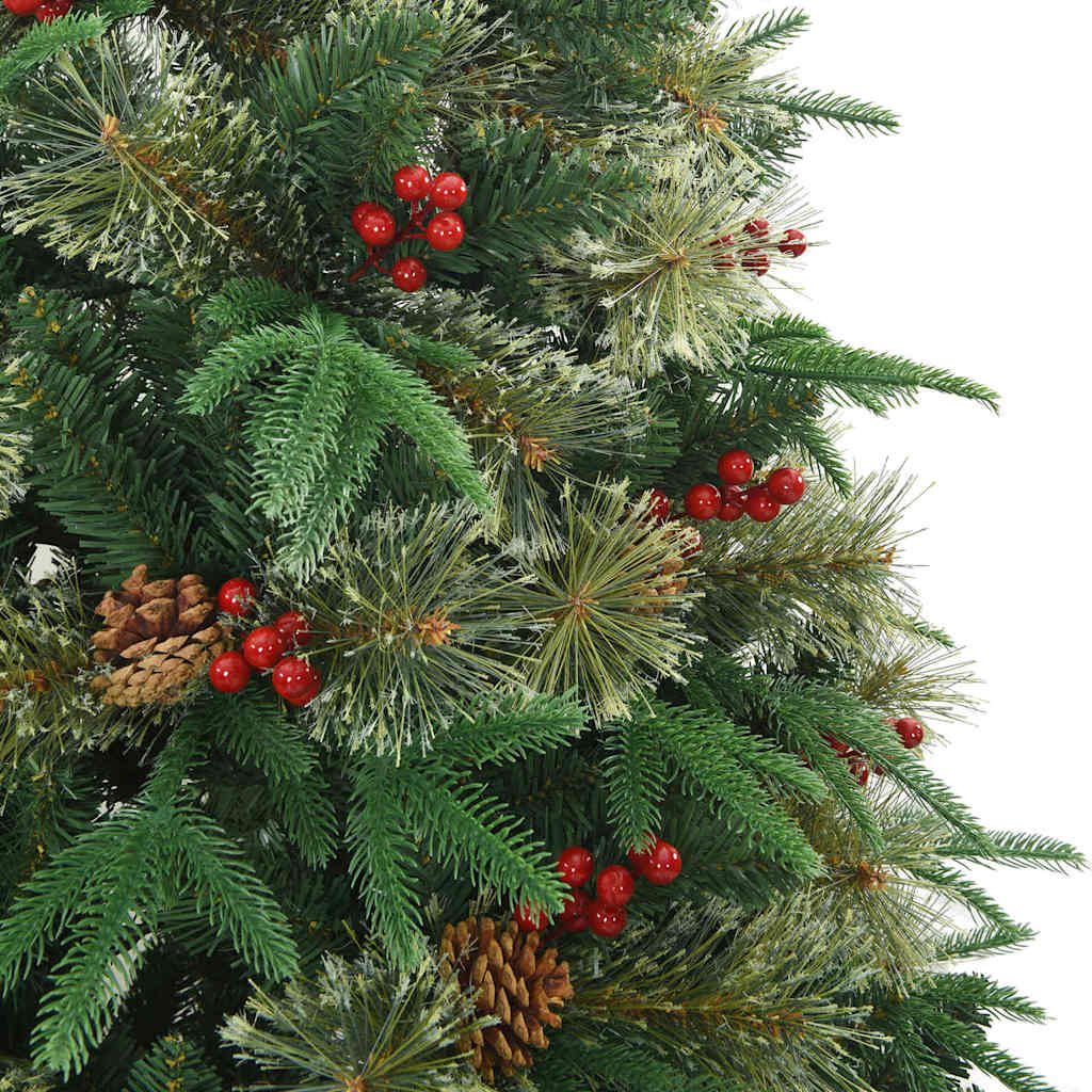 Künstlicher klappbarer Weihnachtsbaum Grün 180 cm PE und PVC