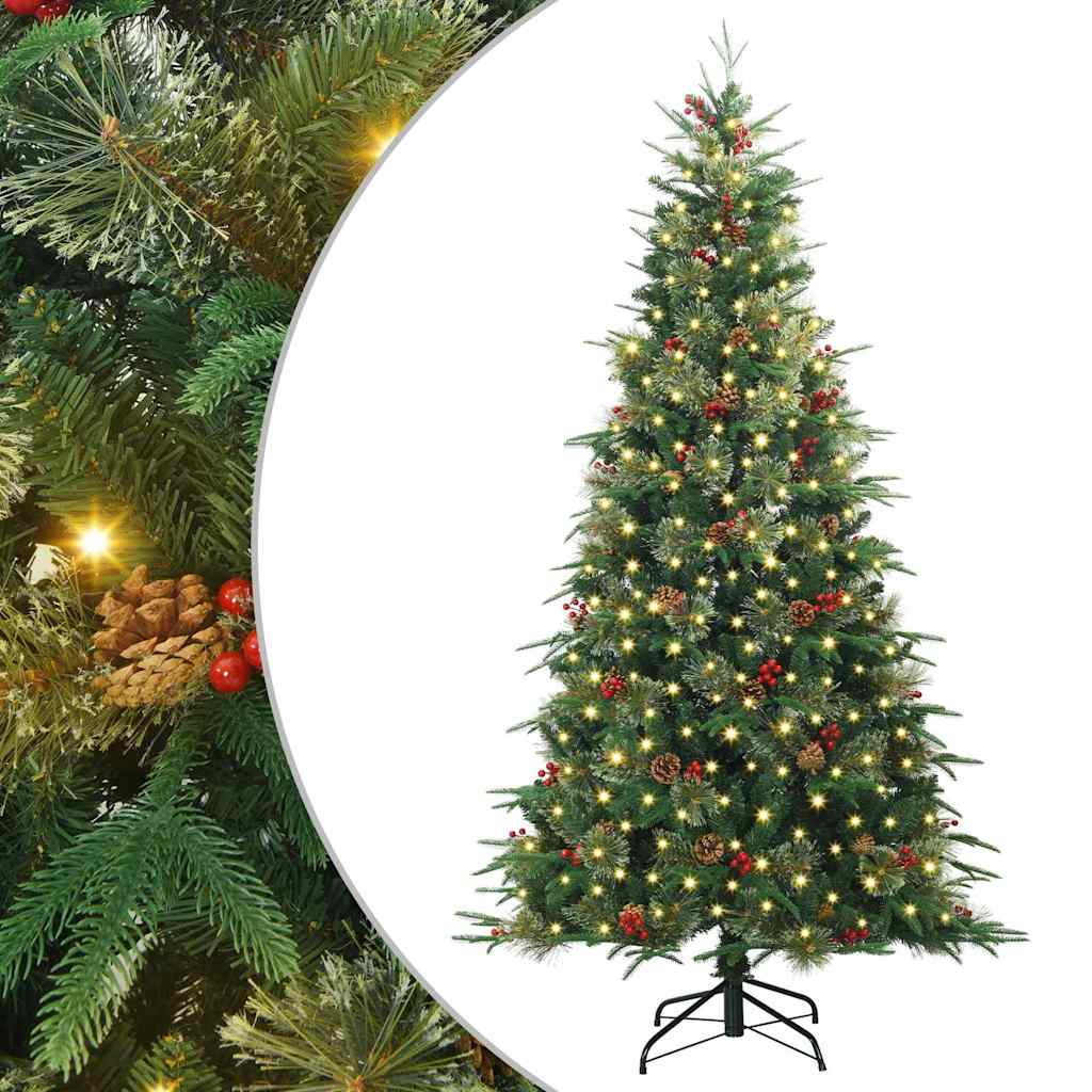 Künstlicher klappbarer Weihnachtsbaum Grün 180 cm PE und PVC