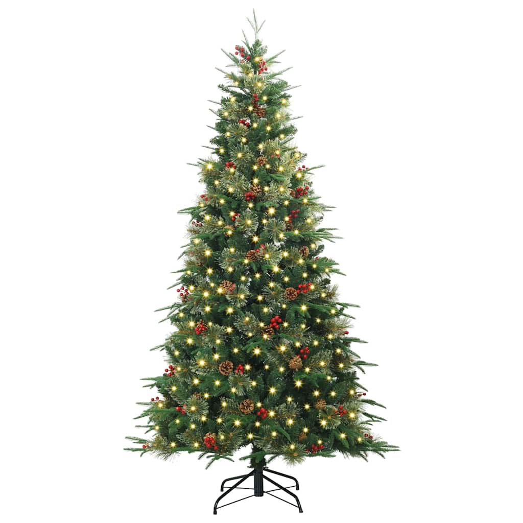 Künstlicher klappbarer Weihnachtsbaum Grün 180 cm PE und PVC