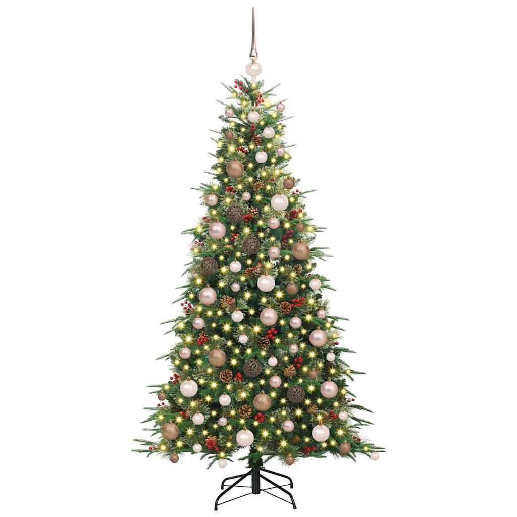 Künstlicher klappbarer Weihnachtsbaum Grün 180 cm PE und PVC