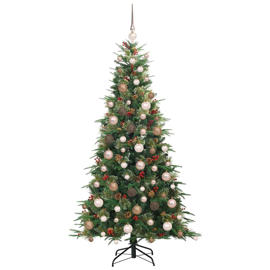 Künstlicher klappbarer Weihnachtsbaum Grün 180 cm PE und PVC