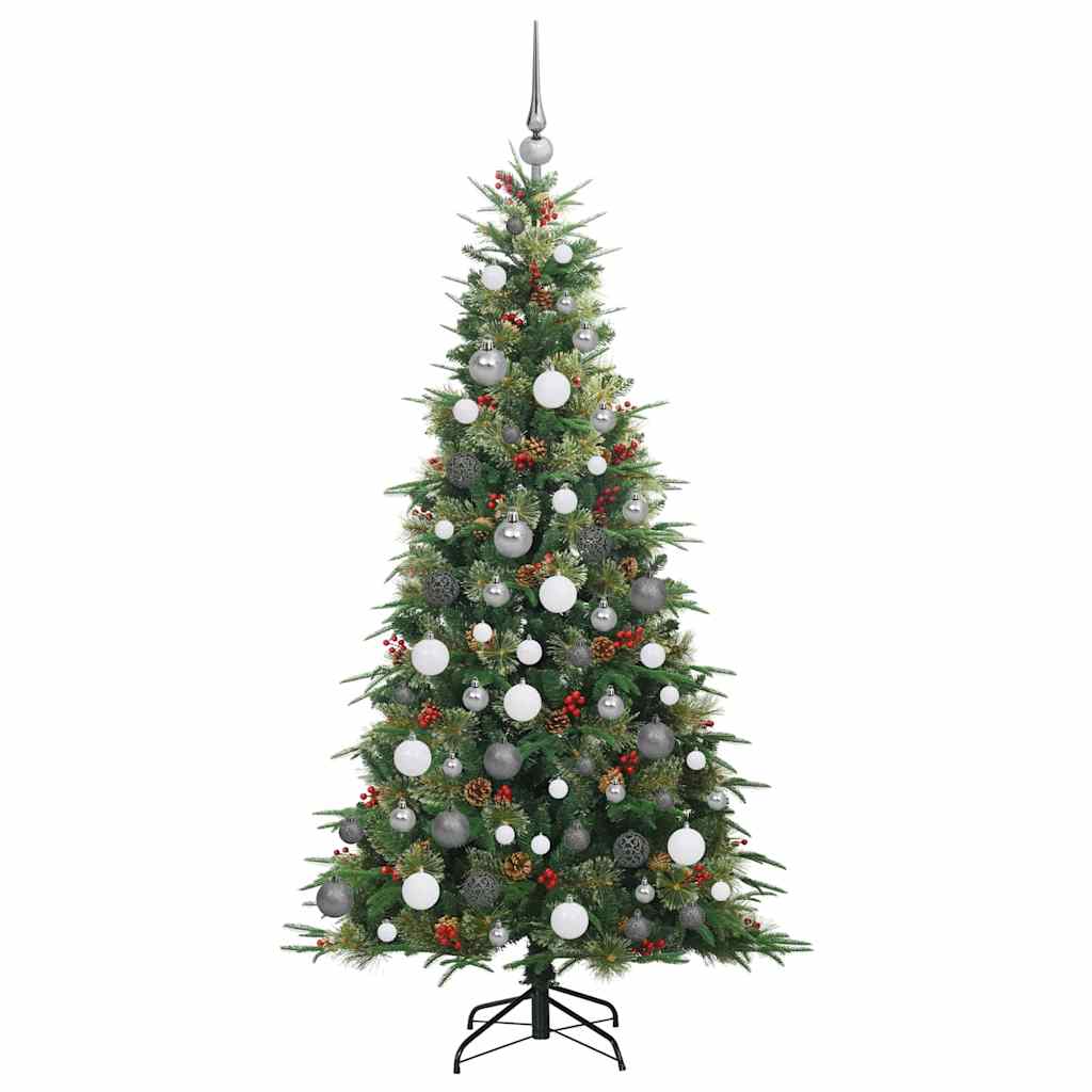 Künstlicher klappbarer Weihnachtsbaum Grün 180 cm PE und PVC