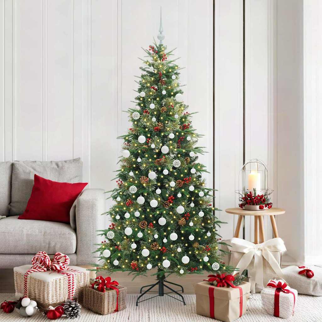 Künstlicher klappbarer Weihnachtsbaum Grün 180 cm PE und PVC