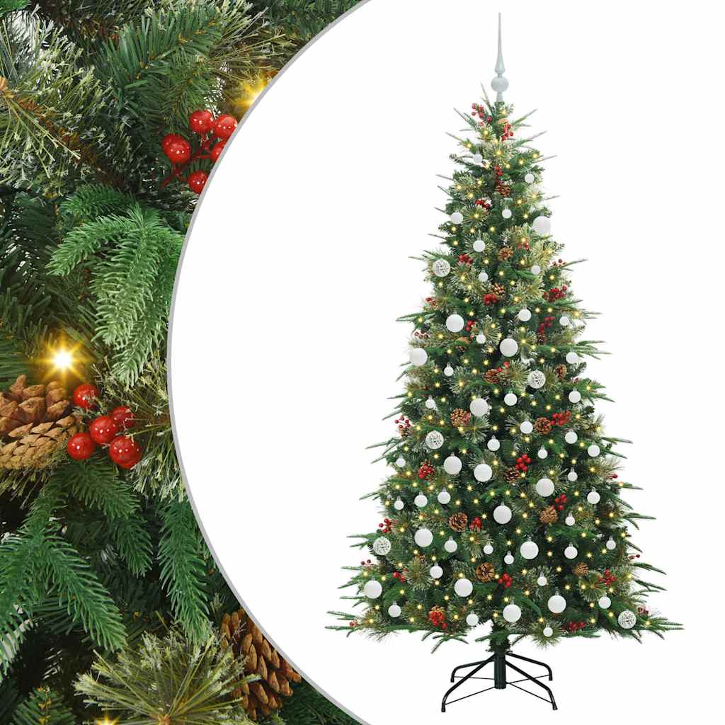 Künstlicher klappbarer Weihnachtsbaum Grün 180 cm PE und PVC