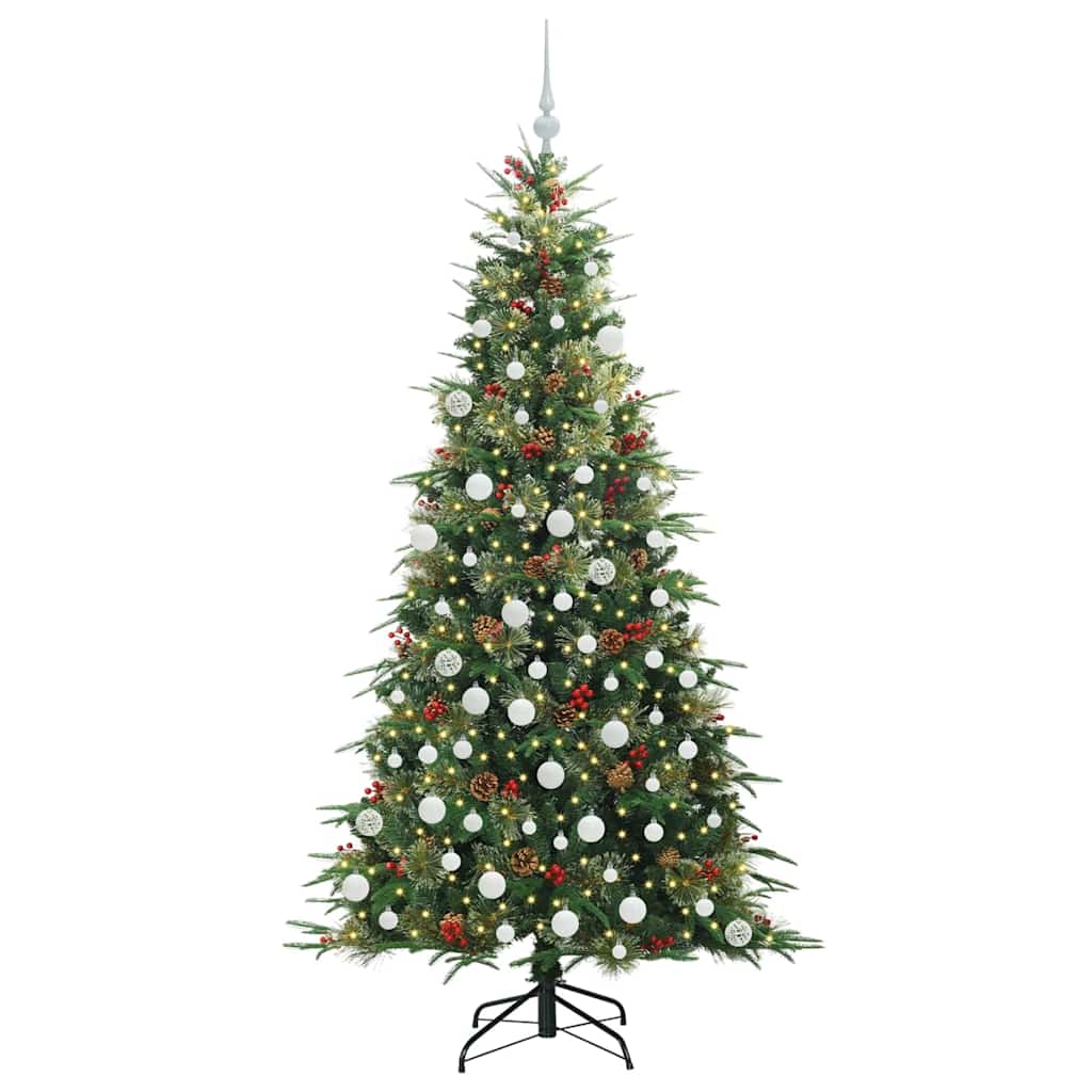 Künstlicher klappbarer Weihnachtsbaum Grün 180 cm PE und PVC