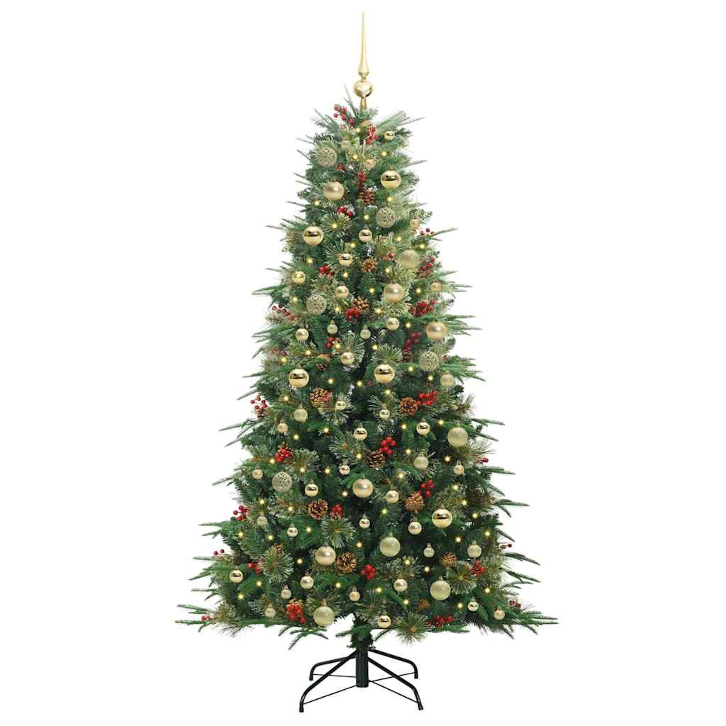 Künstlicher klappbarer Weihnachtsbaum Grün 180 cm PE und PVC