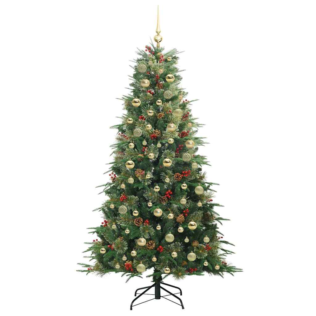 Künstlicher klappbarer Weihnachtsbaum Grün 180 cm PE und PVC
