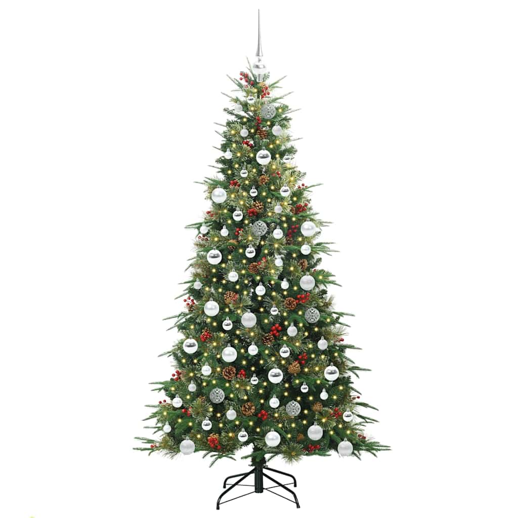 Künstlicher klappbarer Weihnachtsbaum Grün 180 cm PE und PVC