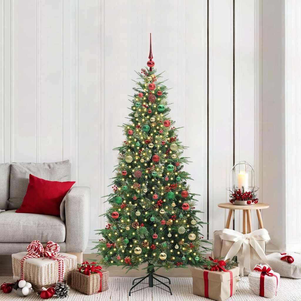 Künstlicher klappbarer Weihnachtsbaum Grün 180 cm PE und PVC